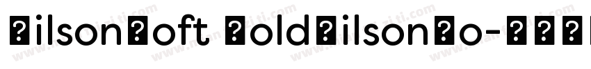 FilsonSoft BoldFilsonSo字体转换